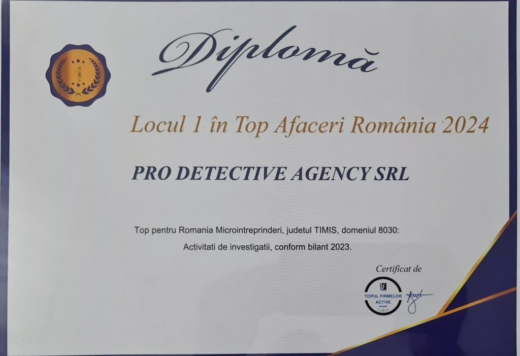 Agenzia investigativa Romania PRO DETECTIVE AGENCY